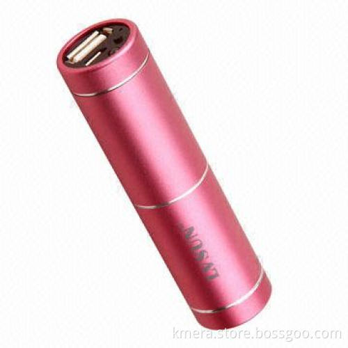 Power Bank, 1,600mAh, Smart Tube Mobile Power and Backup Battery with High LED Flashlight